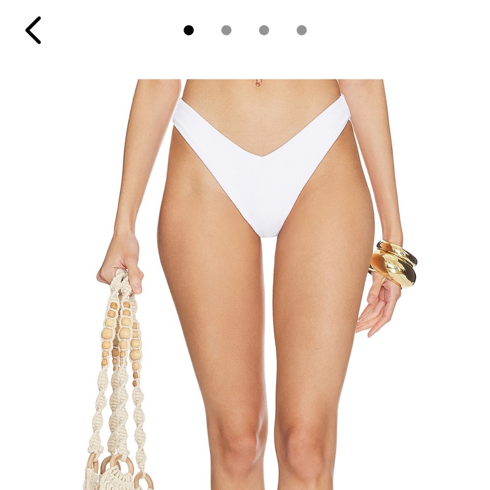 BEACH RIOT white bikini bottoms